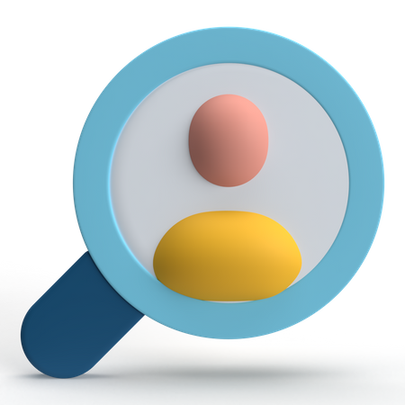 Search Profile  3D Icon