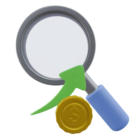 Search Profit  3D Icon