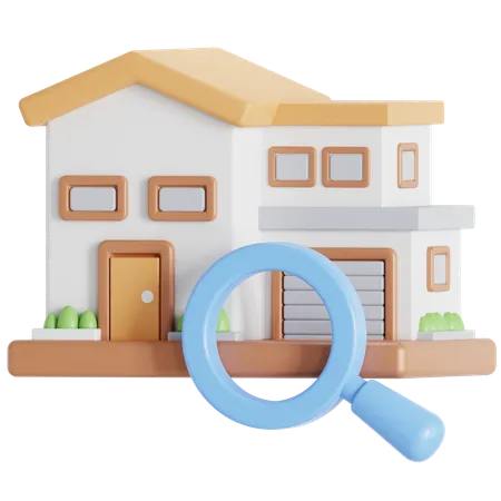 Search property  3D Icon
