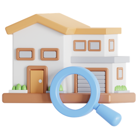 Search property  3D Icon