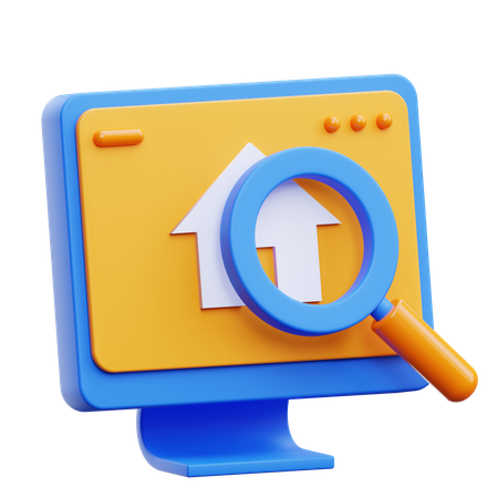 Search Property Online  3D Icon