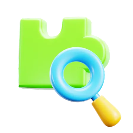 検索パズル  3D Icon