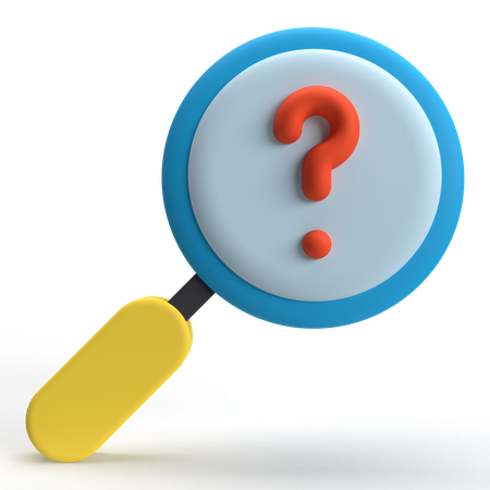Search Question  3D Icon