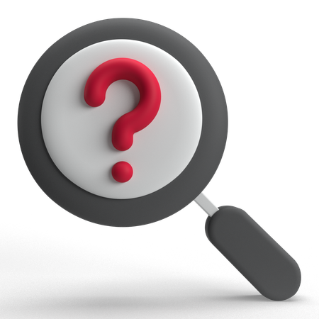 Search Question  3D Icon