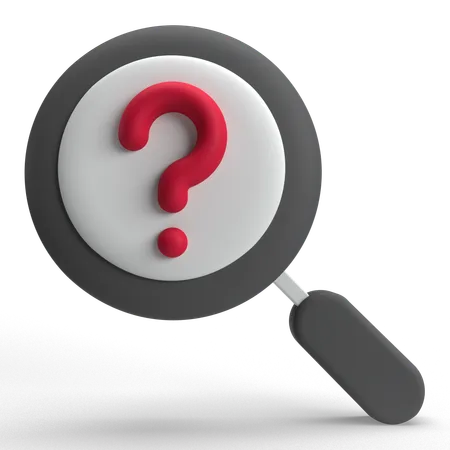 Search Question  3D Icon