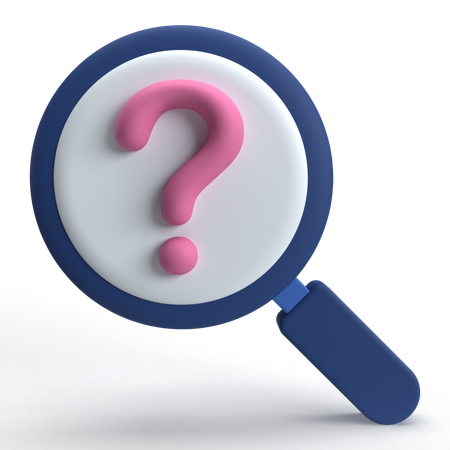 Search Question  3D Icon