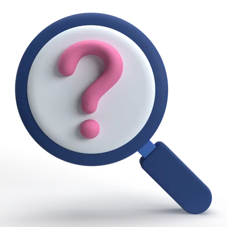 Search Question  3D Icon