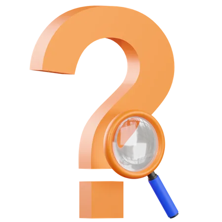 Search Question  3D Icon