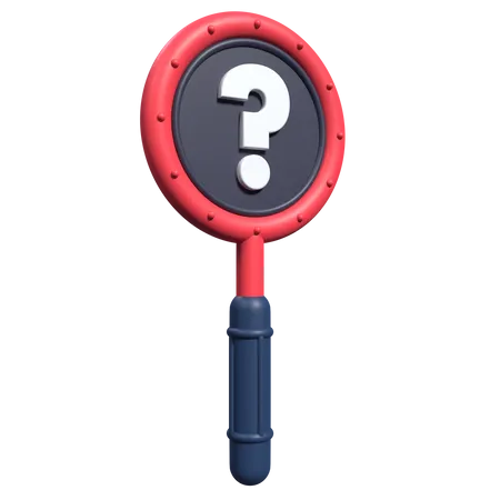 Search Question  3D Icon