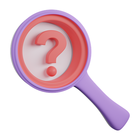 Search Question  3D Icon