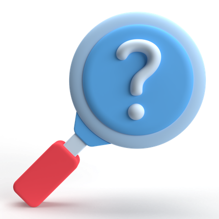 Search Question  3D Icon