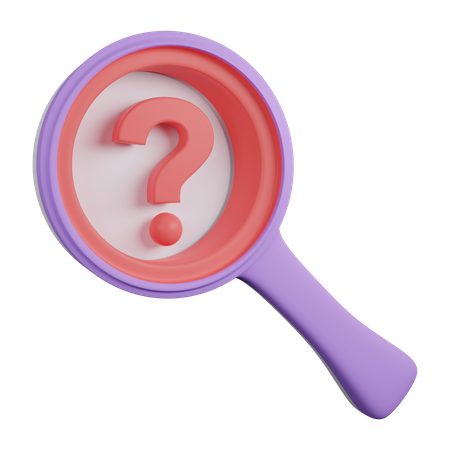 Search Question  3D Icon