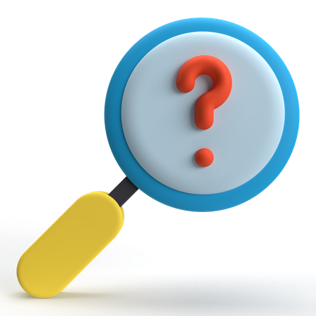 Search Question  3D Icon