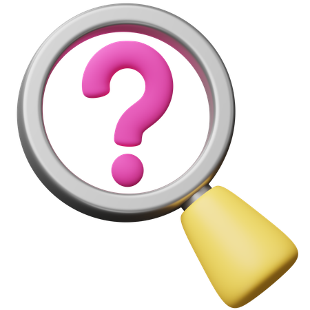 Search Question  3D Icon