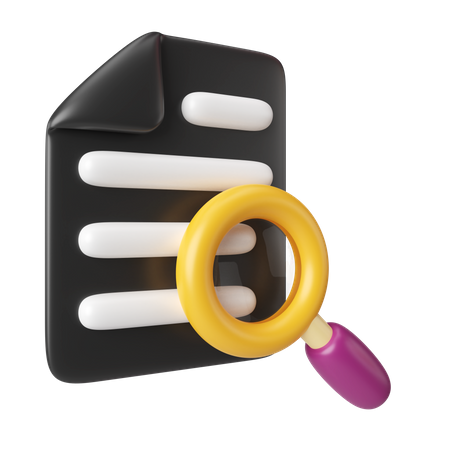 Search Report  3D Icon