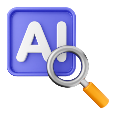 Search Scan Ai  3D Icon