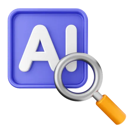 Search Scan Ai  3D Icon