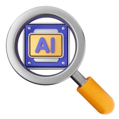 Search Scan Ai  3D Icon