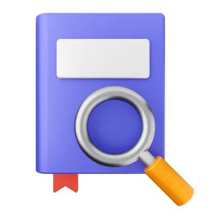 Search Scan Book  3D Icon