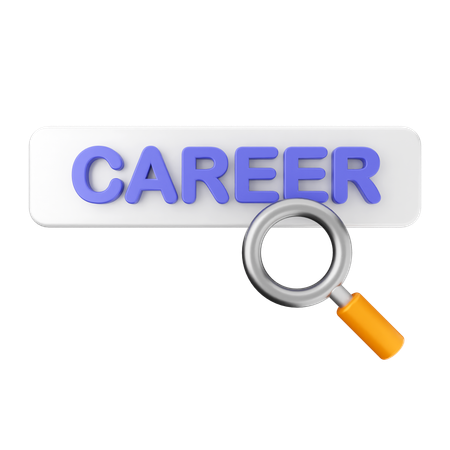 Search Scan Career  3D Icon