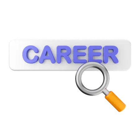 Search Scan Career  3D Icon