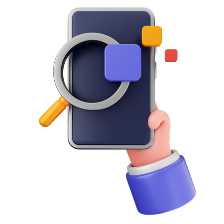 Search Scan Data  3D Icon
