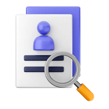 Search Scan Data  3D Icon