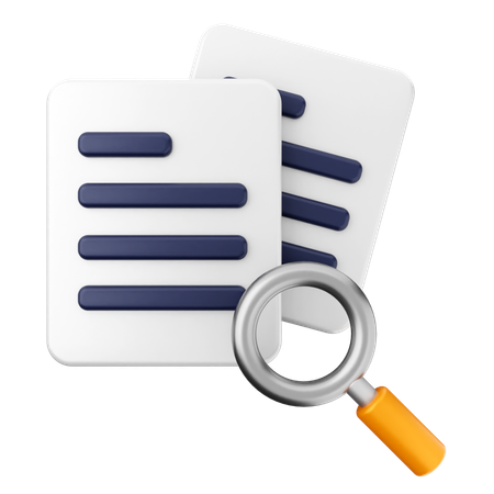 Search Scan File  3D Icon