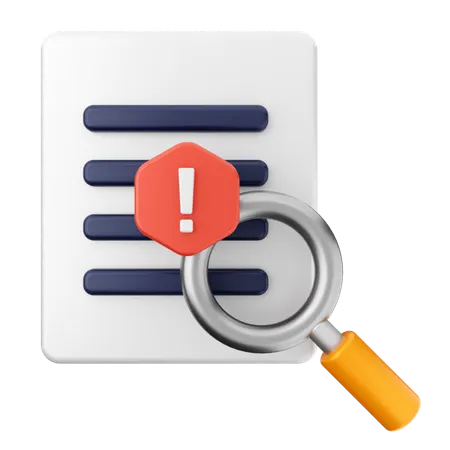 Search Scan File Report  3D Icon