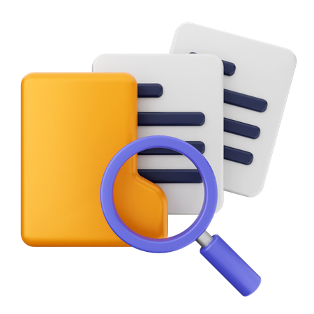 Search Scan Folder  3D Icon