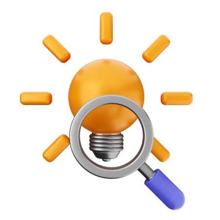 Search Scan Idea  3D Icon