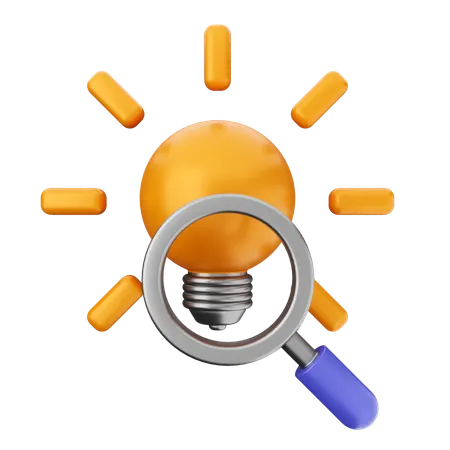 Search Scan Idea  3D Icon