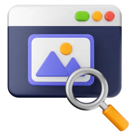 Search Scan Image  3D Icon