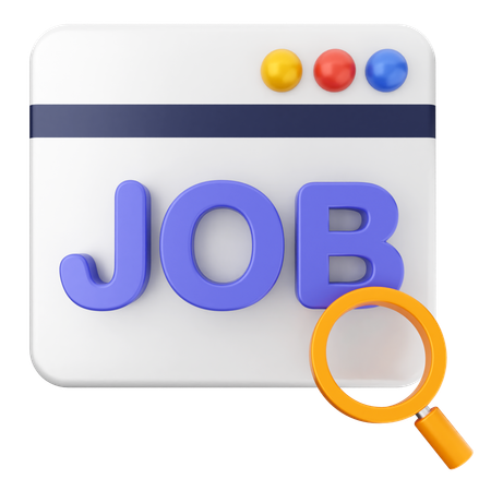 Search Scan Job  3D Icon