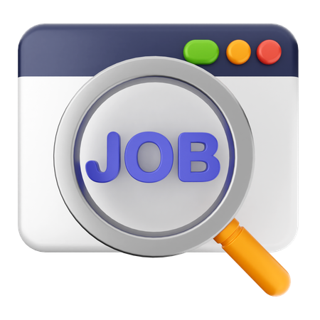 Search Scan Job  3D Icon