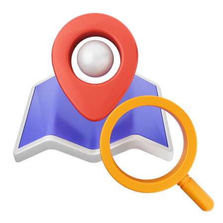 Search Scan Map  3D Icon