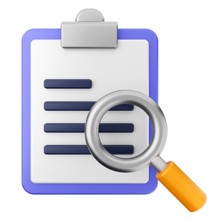 Search Scan Report  3D Icon