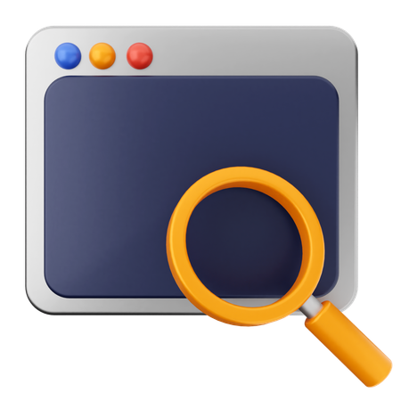 Search Scan Website  3D Icon