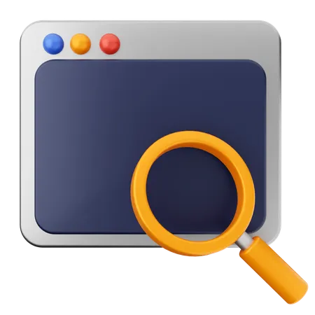 Search Scan Website  3D Icon