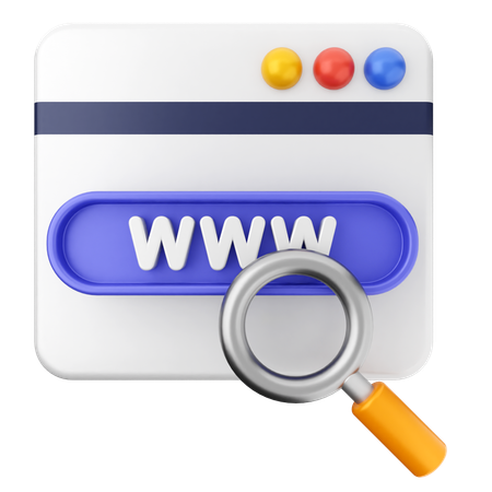 Search Scan Website  3D Icon