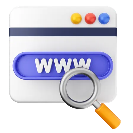 Search Scan Website  3D Icon