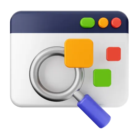 Search Scan Website  3D Icon