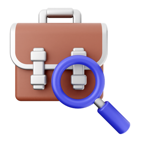 Search Scan Workcase  3D Icon