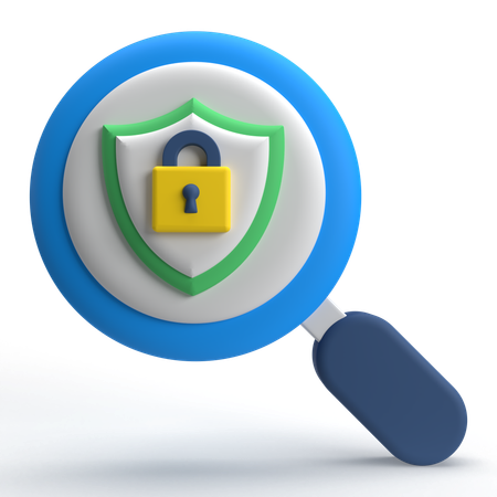 Search Security  3D Icon