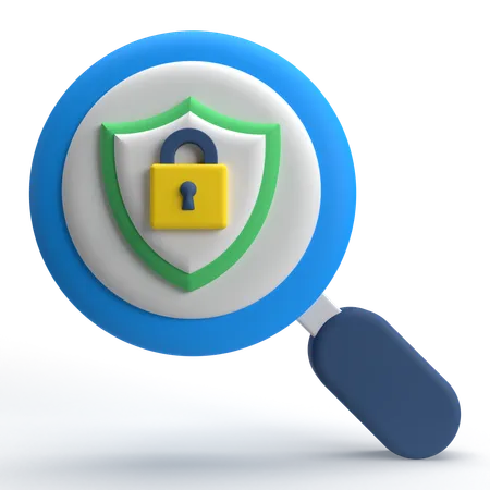 Search Security  3D Icon