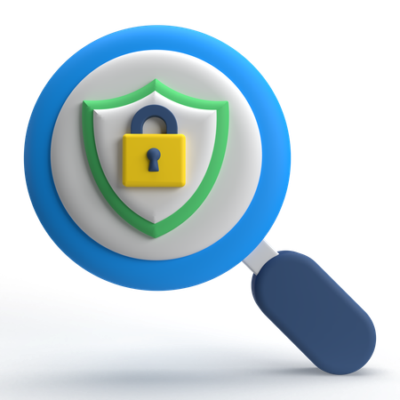 Search Security  3D Icon