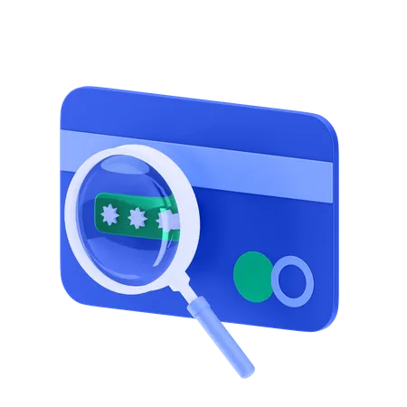 Search Security Code  3D Icon