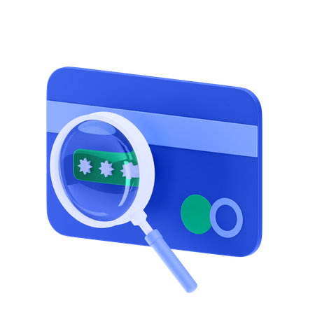 Search Security Code  3D Icon