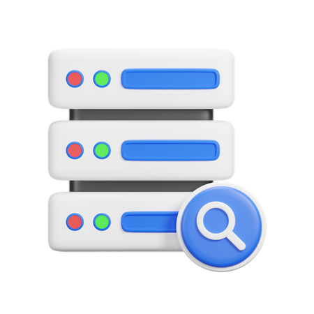 Search Server  3D Icon