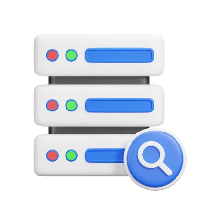 Search Server  3D Icon